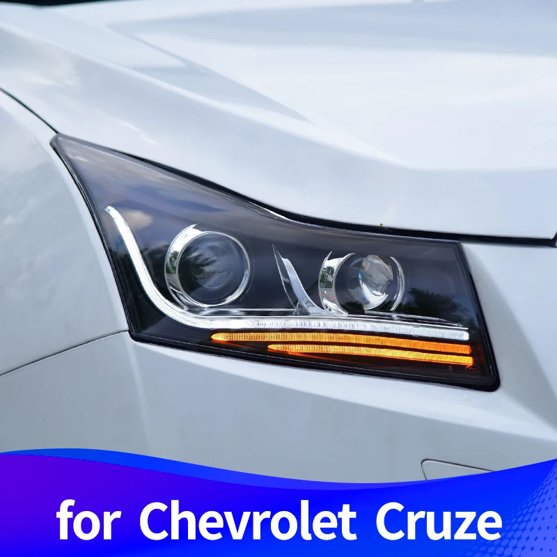 Фара в сборе для Chevrolet Cruze светодиодный фонарь дневного света светодиодный указатель поворота Ксенон ближнего света