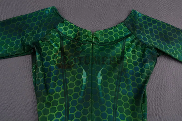 CostumeBuy фильм Аквамен косплей 3D принт королева Mera Justice League костюмы зентай Catsuit Aquaman боди супергероя зеленый