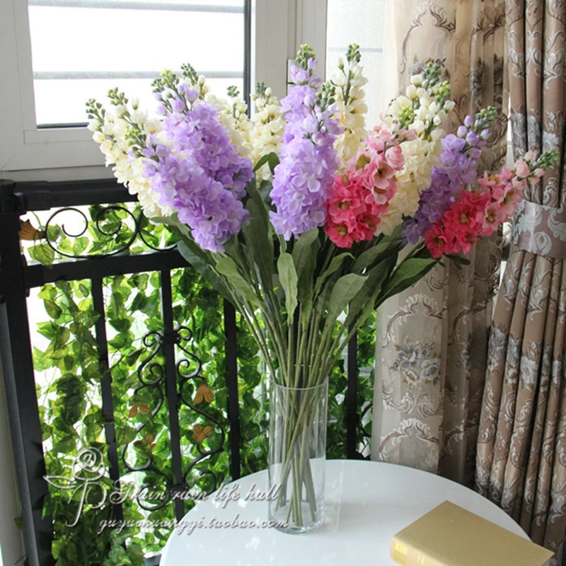 Hyacinth фиолетовый цветок искусственный шелк Искусственные цветы на день рождения