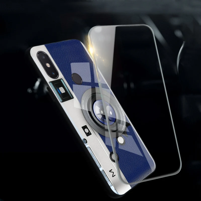 3D забавные Ретро чехлы для телефонов с камерой Xiaomi Mi 8 SE 8SE Mi8 задний стеклянный
