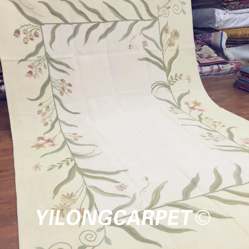 Yilong 6 'x 9' индивидуальный плоский плетеный ковер ручной работы из французской