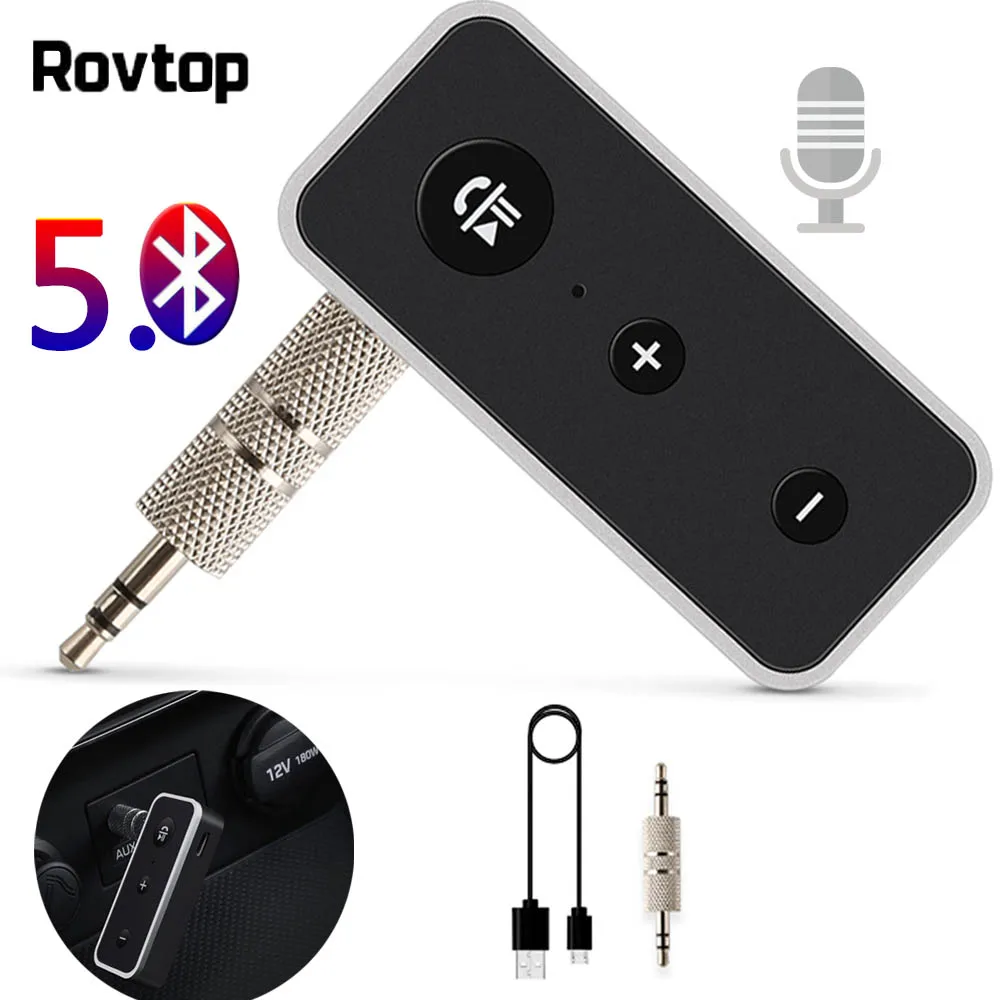 Bluetooth 5 0 адаптер аудио приемник динамик для автомобиля стерео беспроводной Aux 3 мм