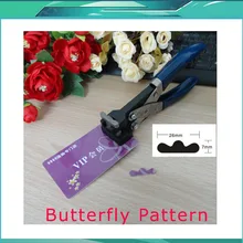 New Arrived Mobile Phone Film Tools 26x7mm Single Butterfly Shape Hole Punch Rectangular Pvc Plier