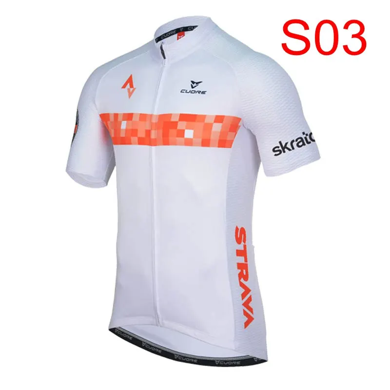 05 Быстросохнущая футболка STRAVA для велоспорта, летняя одежда с коротким рукавом для езды на велосипеде, одежда для велоспорта K122709 - Цвет: 05