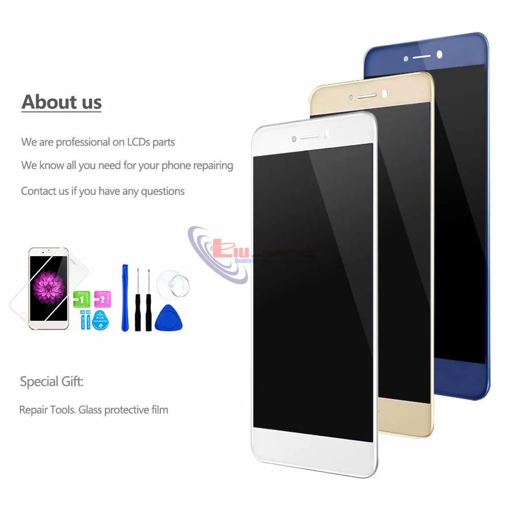 Дигитайзер сенсорного ЖК экрана в сборе с рамкой для HUAWEI Honor 8 Lite LCD PRA TL10 LX1 LX3