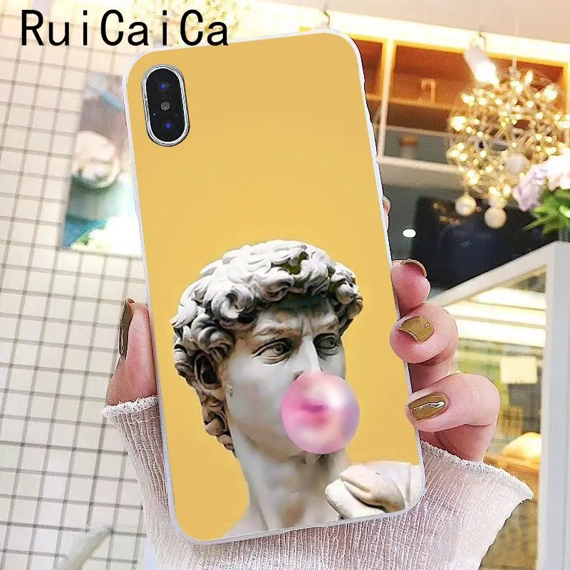 Ruicaica Альтернативная статуя Искусство Давид Мягкий Силиконовый ТПУ чехол для