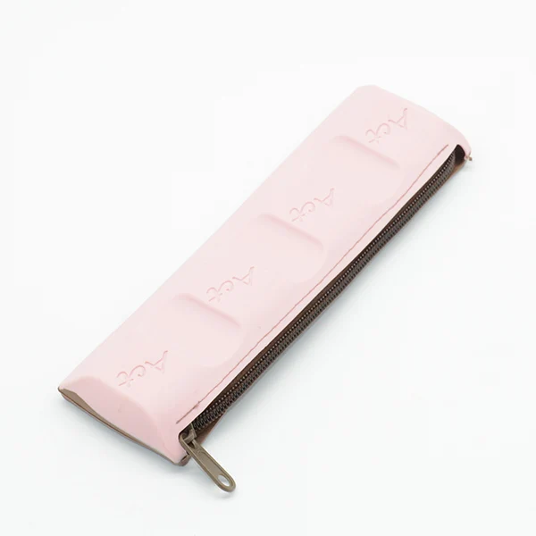 Школьный чехол-карандаш для шоколада милый Etui Estuche Escolar Kawaii Trousse Scolaire Stylo Kalem Kutusu силиконовый чехол для ручек - Цвет: Pink
