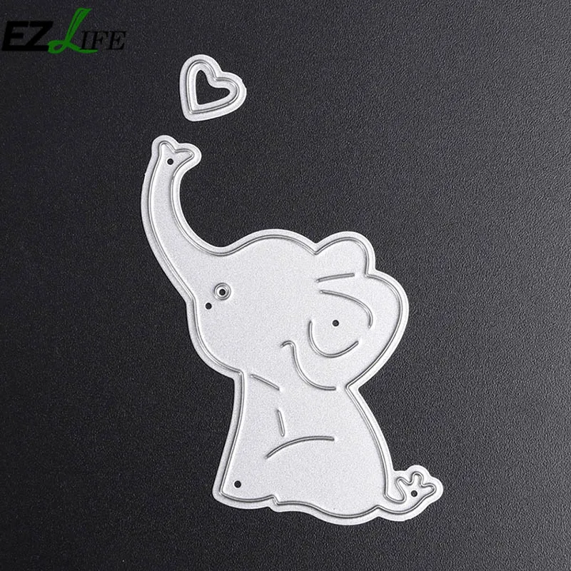 Милые Слоны детские металлические режущие штампы для DIY Скрапбукинг тиснение