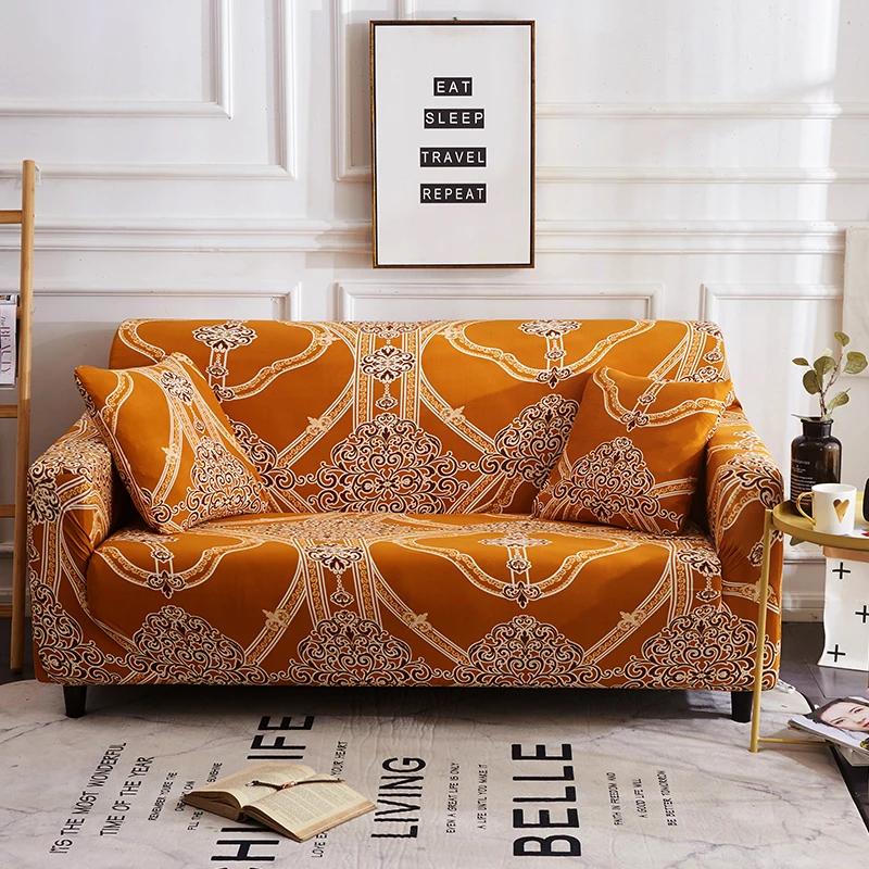 Retro Decor Large Elastic Comfortable Sofa Furniture Set Washable Modern Luxury Flower Cover Covers for Living Room | Дом и сад
