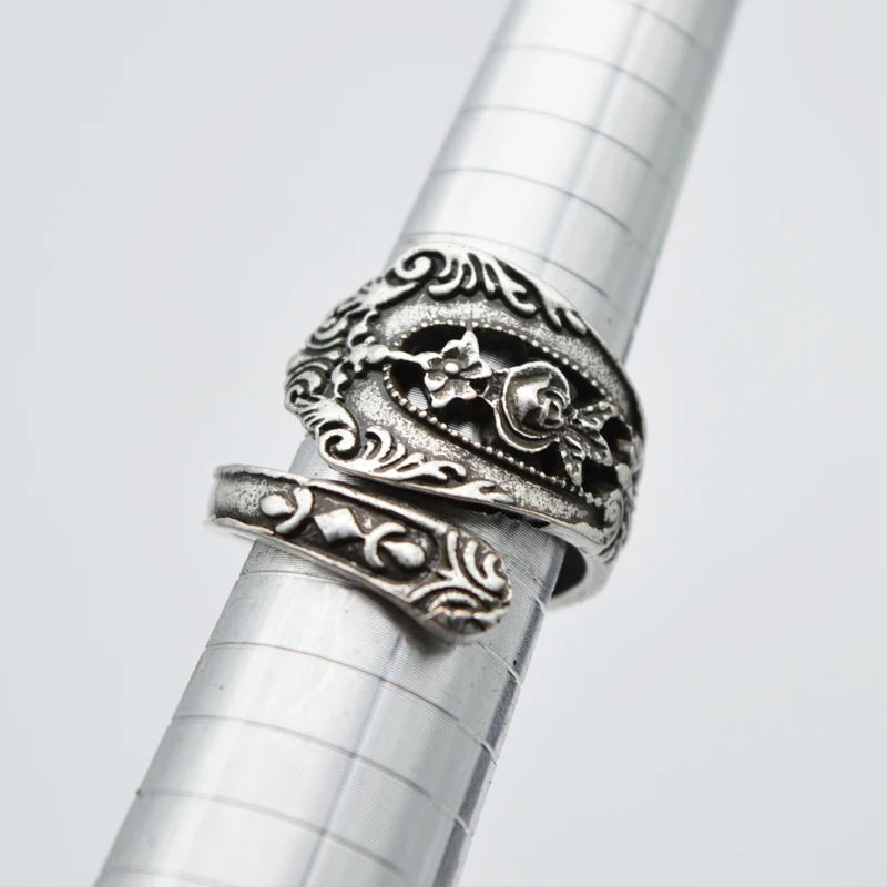 1 шт. Филигрань Цветок Регулируемые кольца для Для женщин Юбилей в богемном стиле