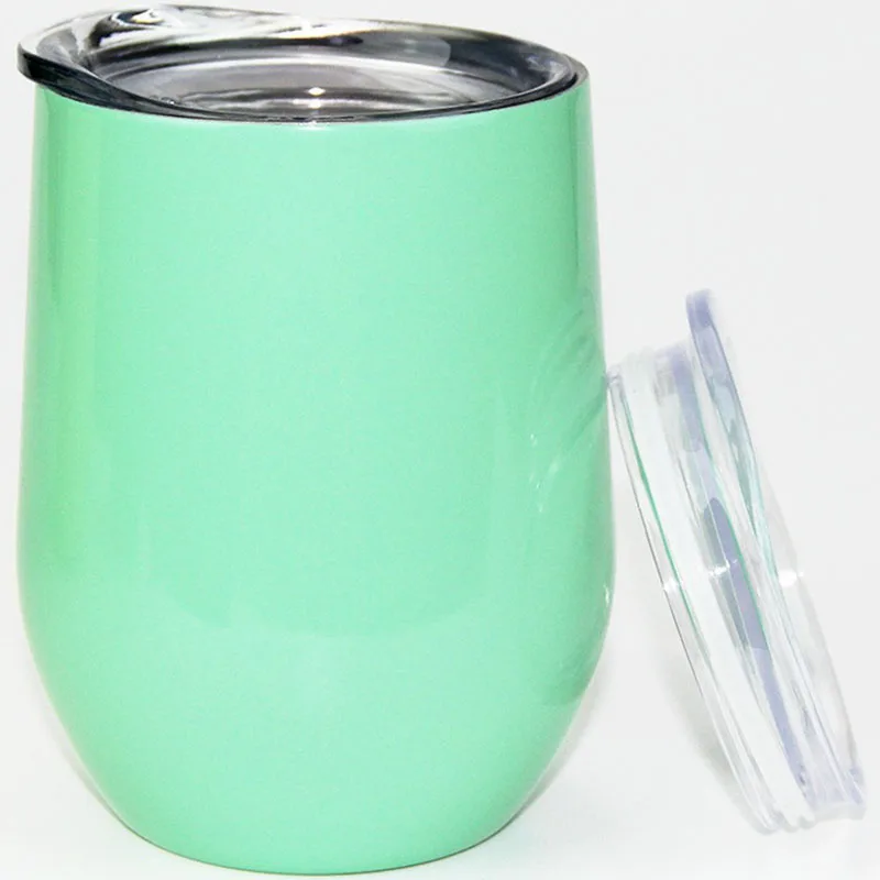 9 унц. кофейная кружка из нержавеющей стали термос чашка яйцо Stemless стакан вина