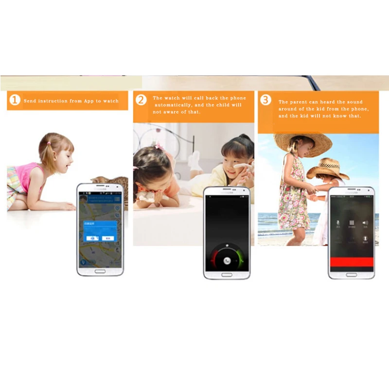 100% оригинальные детские Детские Смарт часы с сенсорным экраном и камерой SOS