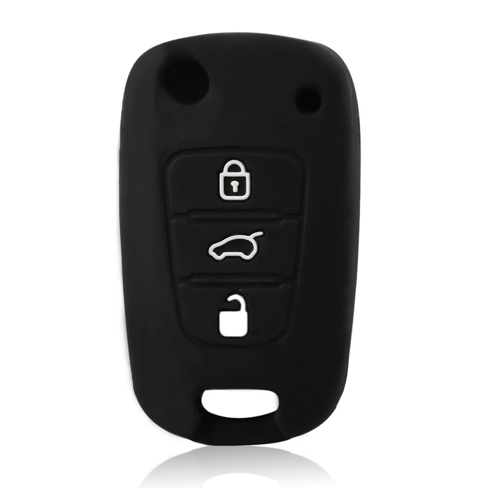 3 кнопки силиконовый чехол ключ автомобиля подходит для hyundai i20 i30 i35 iX20 iX35 ix30 Solaris Verna складной ключ силиконовые оболочки