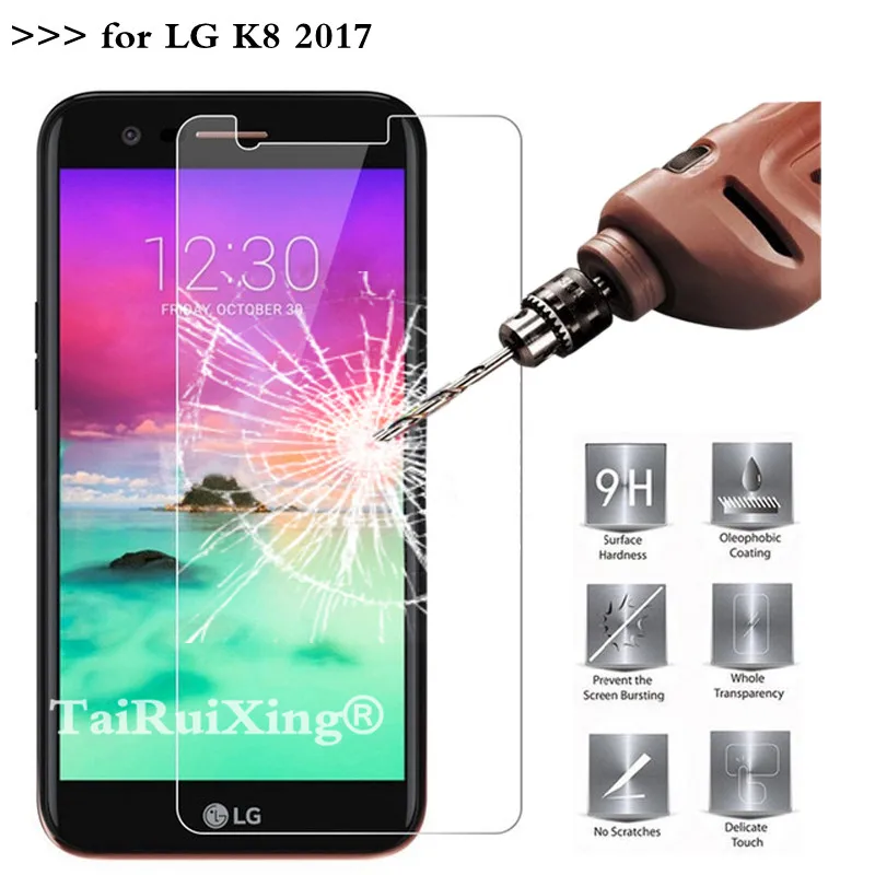 Для LG K8 2017 X240 X 240 K 8 LGX240 LG-x240 Экран из закаленного стекла с уровнем твердости 9H для |
