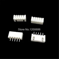 100 piece xh 2 54 5 pin connector plug male connector