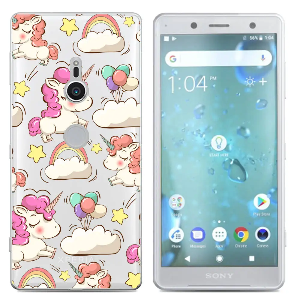 New Arrival Phone Case For Sony Xperia XZ2 5.7-inch/ Compact Fashion Design Art Painted TPU Silicone Soft |