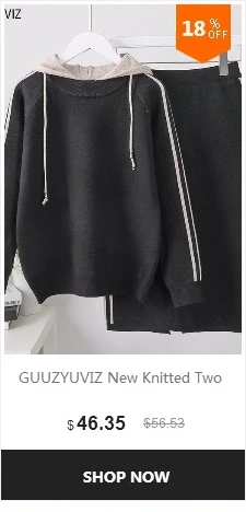 GUUZYUVIZ вязаный комплект из двух предметов, топ и юбка, однотонный плотный пуловер, теплый свитер, наряды с оборками, облегающая юбка, костюм для женщин
