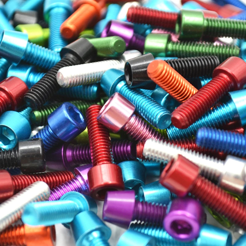 Сверхлегкие 2 шт. болты для бутылки воды велосипеда M5 * 16 17 мм шоссейного горного