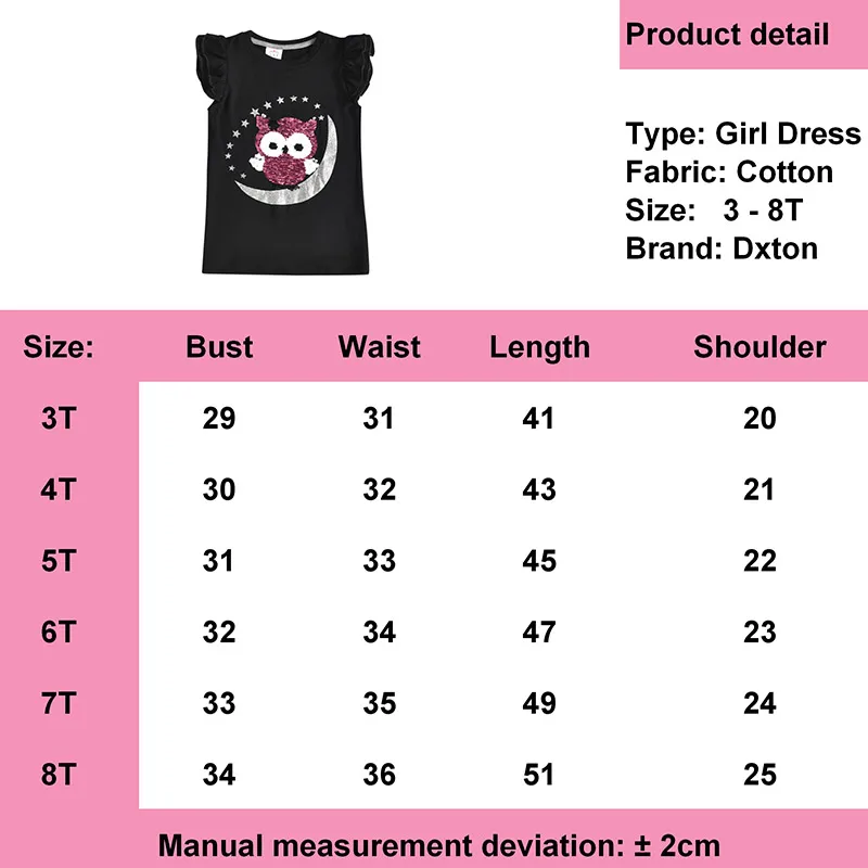 

Dxton Unicorn Girls T-shirt 2019 Summer Short Sleeve Baby Girls Kids Tees Cartoon Sequin Tops Cotton Children Clothing S3970 Mix