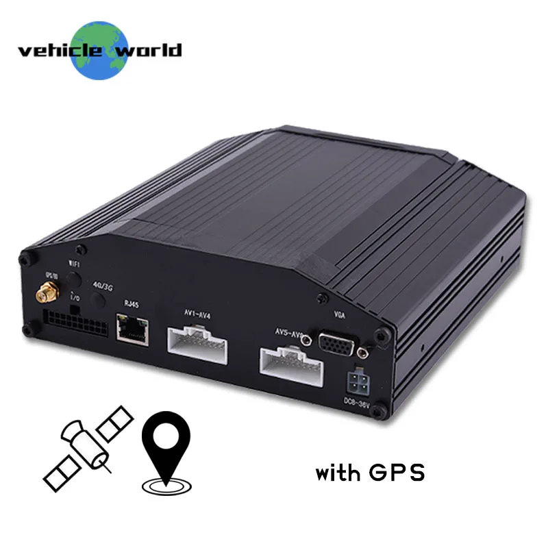 Жесткий диск 8 каналов автомобильный 720 P Автомобильный рекордер MDVR с gps для такси