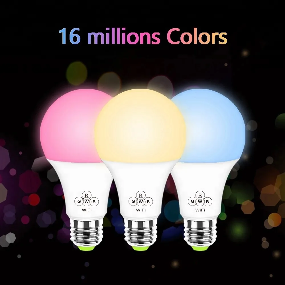 BLYN RGB RGBW WIFI умная Светодиодная лампа E27 4 5 W с регулируемой яркостью AC85 ~ 265V Глобус