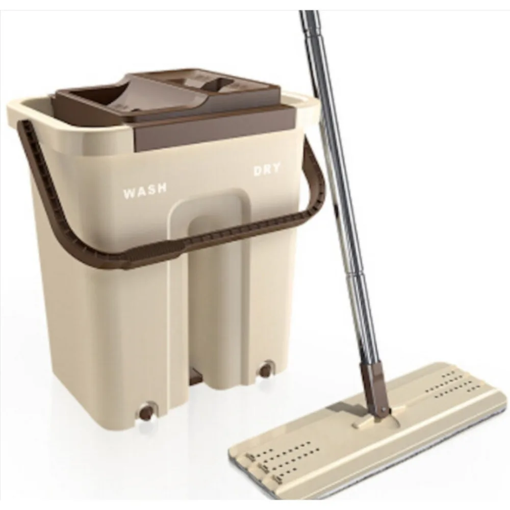 Новое поступление самомоющаяся и сухая швабра Бесплатная ручная стирка