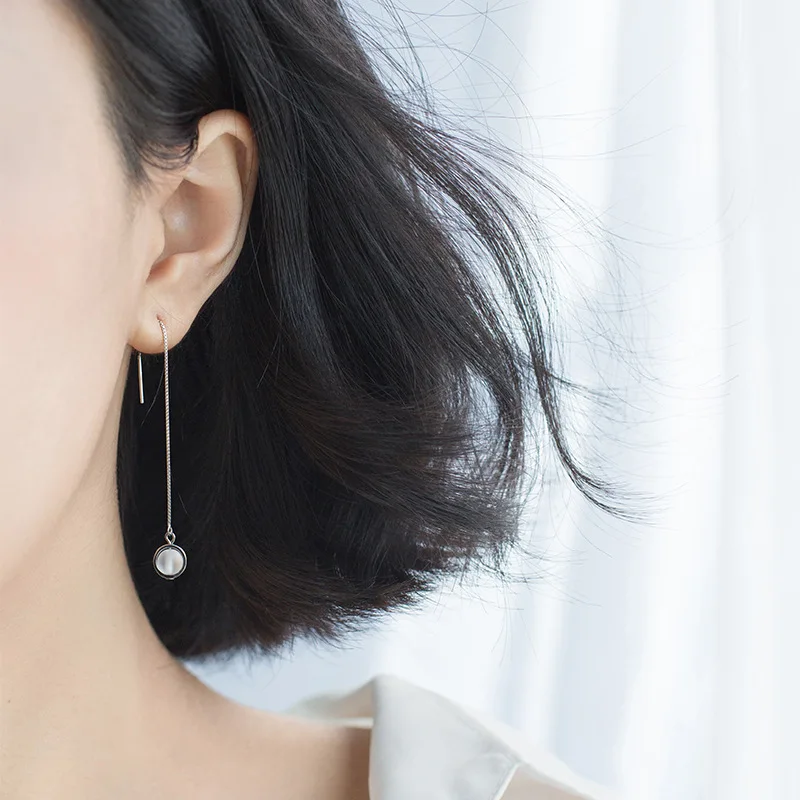 Женские серьги из серебра 925 пробы с опалом|earrings long|earrings forsilver earings long |