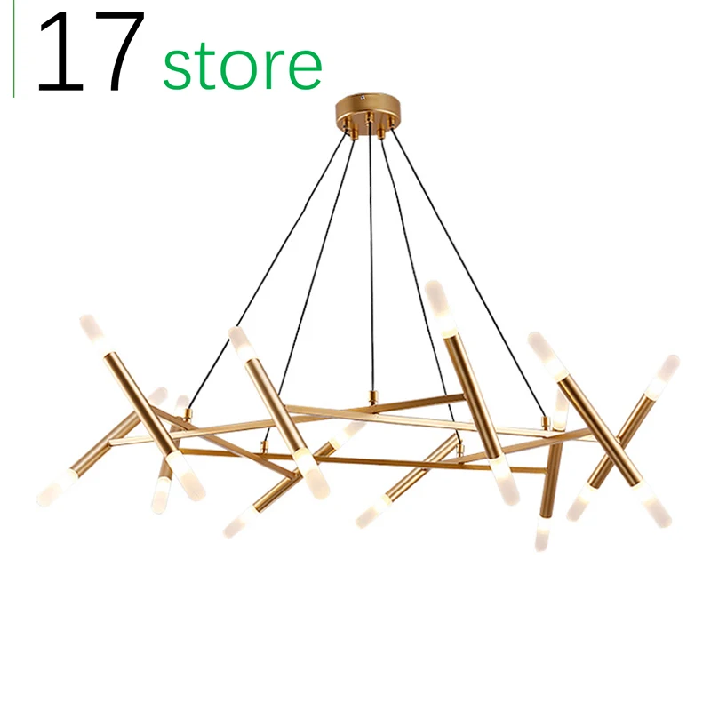 

Postmodern chandelier branch contracted dining room villa art personality designer between sample lamps Nordic living room lamp