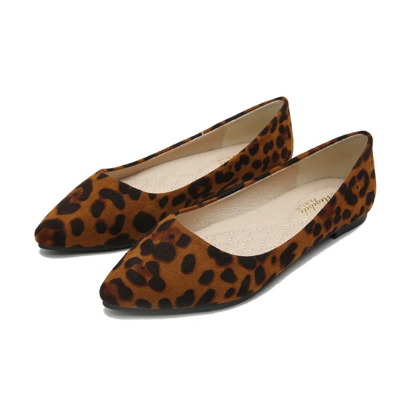 

Plus Size 43 Women Flats Shoes 2019 Loafers Sexy Leopard Slip On Flat Shoes Ballet Flats Comfortable Ladies Shoe Zapatos Mujer