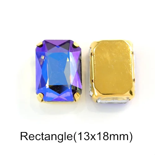 13x18mm--20PCS 20 шт черный бриллиант AB формы смешивания размеры пришить стразы с коготь Flatback Стекло шитье стразами камни для Сделай Сам одежда B1152 - Цвет: 13x18mm--20PCS