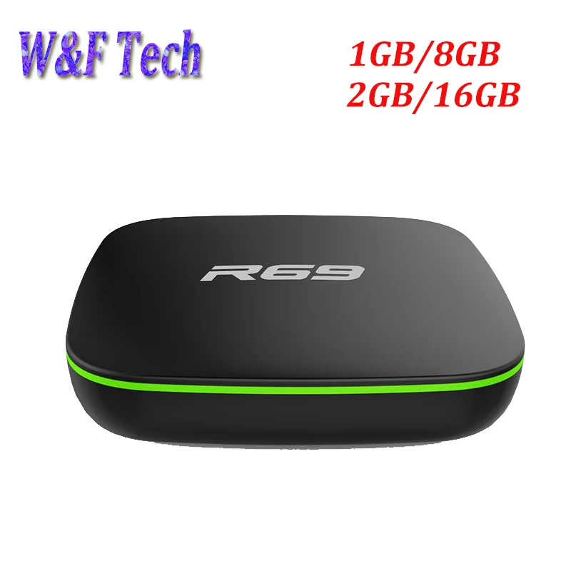 R69 Smart Android 7 1 ТВ приставка 2 Гб 16 RK3229 Четырехъядерный 4K HD ГБ 8 WiFi медиаплеер