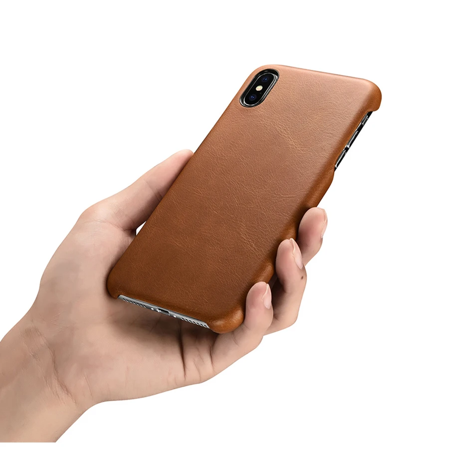 Icarer, чехол из натуральной кожи для iPhone XS MAX, чехол, винтажная задняя оболочка для Apple iPhone XS MAX, тонкий чехол для сотового телефона s