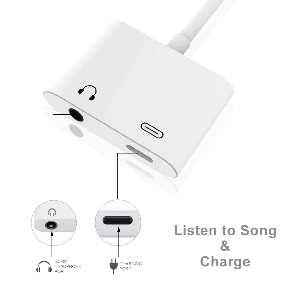 Адаптер Ascromy USB C с разъемом 3 5 мм типа аудио зарядное устройство AUX адаптер для Huawei