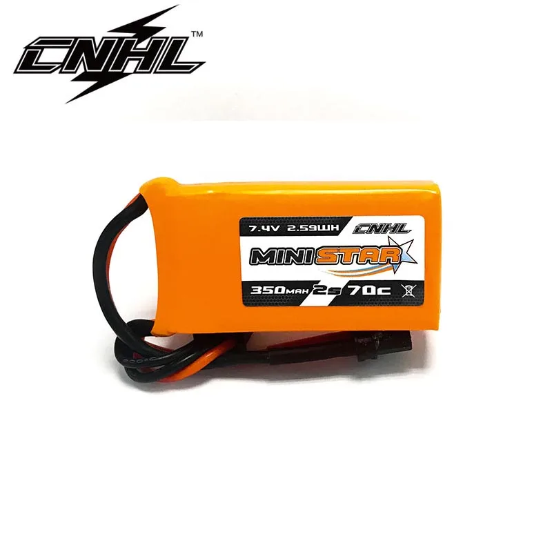 6 шт CNHL MiniStar 350mAh 2S 7,4 V 70C Lipo аккумулятор с мини-разъемом XT30U