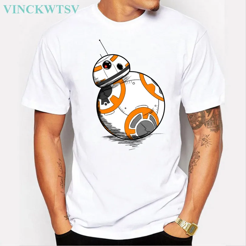 Vinckwts BB 8 человек футболка Звездные войны Может Сила быть с вами первый заказ войск