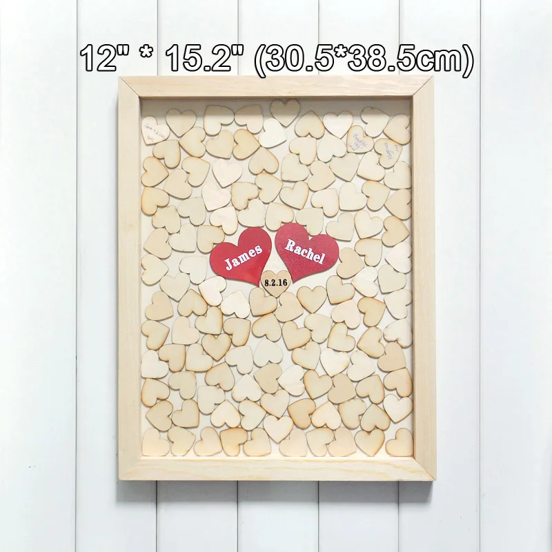 Индивидуальный Свадебный Гостевая книга Альтернатива дерева сердце