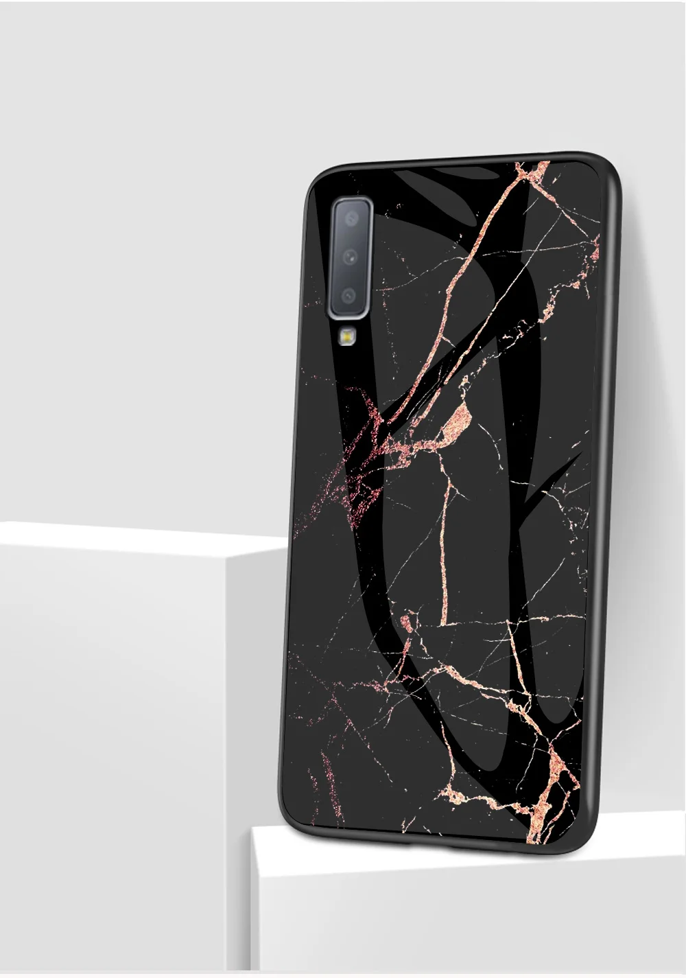 Для Samusng Galaxy S10E S10 S9 S8 J4 J6 Plus Note 9 8 M10 M20 мраморная защитная пленка из закаленного стекла класса люкс чехол для телефона для A7 A9 чехол Крышка