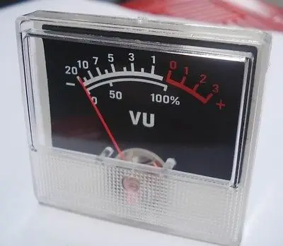 Белый Черный Квадрат Аналоговый 55x50 мм дб VU Meter 500uA 700 Ом-20-+ 3dB | Обустройство дома
