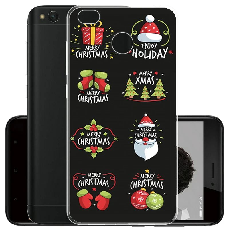 For New year Merry Christmas Case for Xiaomi Redmi 5 Plus 5.99&quot Thin Soft Silicone Phone Cover Capa Funda |