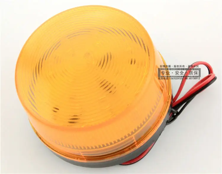 orange DC24V Сигнальная светового Индикатора TB35 N-3071 220 В мигающий предупреждающий светодиодный светильник охранная сигнализация IP44 - Цвет: orange DC24V