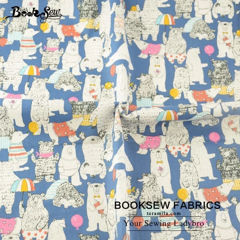 Booksew хлопок саржевая ткань 6 шт./лот 40 см x 50 см животный дизайн домашний текстиль стеганое постельное белье DIY Детские Поделки кукла Tecido Tissu - Цвет: 50cmx160cm