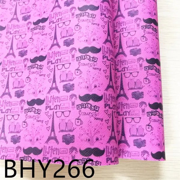 

Бесплатная доставка, 7,6*12 дюймов, мультяшная линия, принт, синтетическая кожа, ткань для «сделай сам», аксессуары BHY266