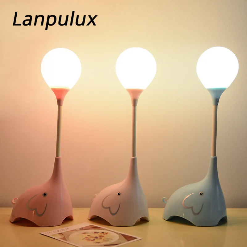 Lanpulux Маленький слон настольная лампа Креативный дизайн мультфильм прекрасный