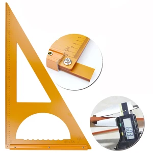Линейка треугольная для деревообработки, транспортир 90 градусов, Настольная треугольная линейка, измерительный инструмент, направляющая для резки