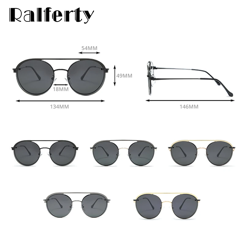 Ralferty, круглые солнцезащитные очки для женщин, новинка, поляризованные очки на застежке, магнитные оптические очки для близорукости по рецепту, солнцезащитные очки oculos de grau D061