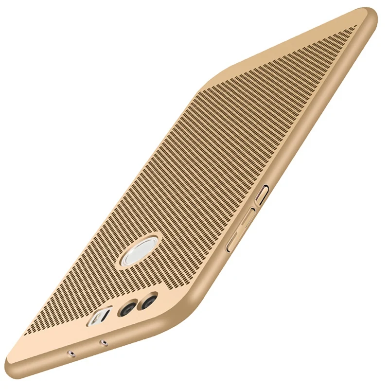 Золотой Чехол для телефона huawei P8 P9 P10 Lite Plus P9Lite mate Honor 8 9 5A Y5II Y6II компактная задняя крышка Жесткий пластиковый корпус - Цвет: Золотой