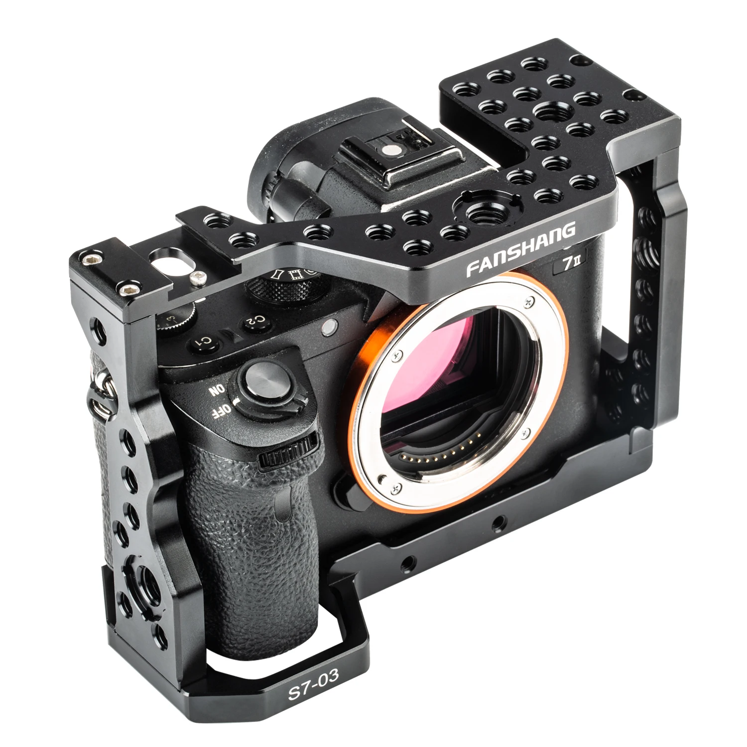 Алюминиевый стабилизатор FANSHANG для видеокамеры Sony A7RIII/A7III/A7II DSLR с холодным