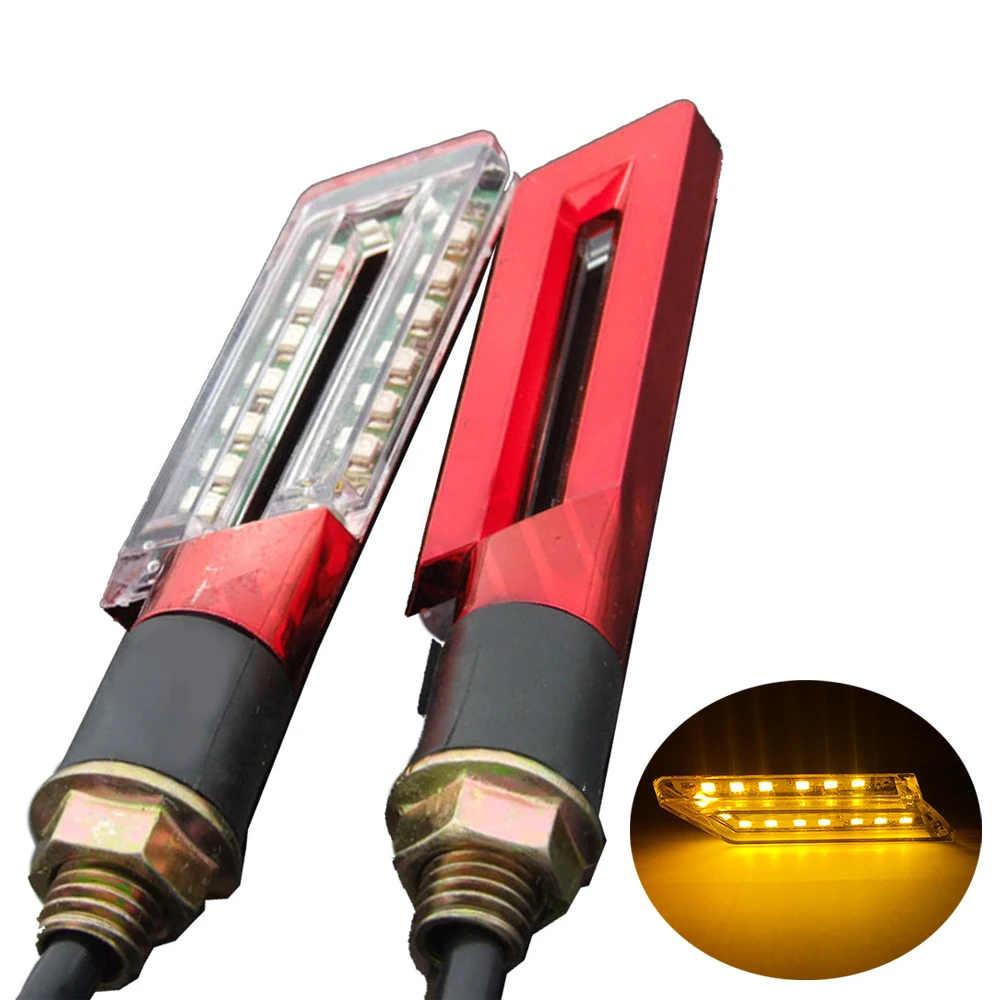 2X мигалка для мотоцикла светильник s Moto 15 LED указатели поворота желтая лампа