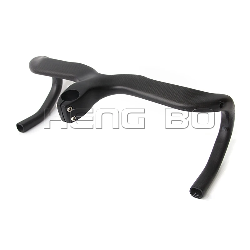 full carbon 3K matt bicycle handlebar Road bike and stem integratived with computer stent holes YT613 |