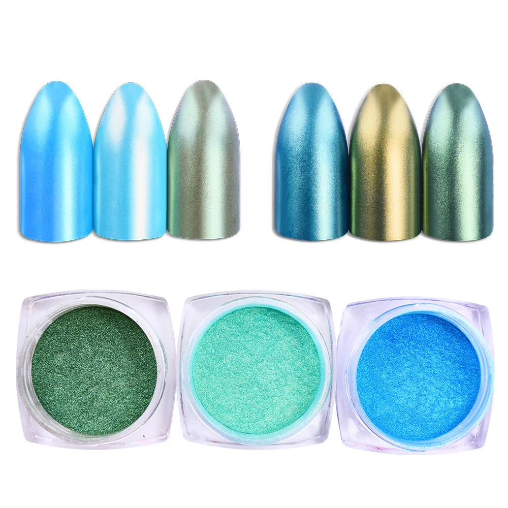 2 г блеск для ногтей Русалка порошок жемчужный корпус мерцающая пудра пигмент